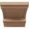 Ekena Millwork 5"W x 5"D x 5"H Wide Diane Rough Cedar Woodgrain TimberThane Corbel, Primed Tan CORUR05X05X05DIARCPR - alternate 4